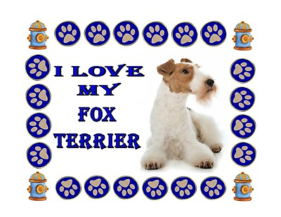 #ad Fox Terrier Mouse Pad Non Slipery 9 1 4quot; x 7 3 4quot;. $10.00