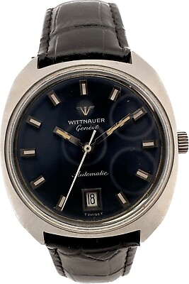 #ad Vintage Wittnauer 17 Jewel Men#x27;s Automatic Wristwatch C11KAS 1 Steel w Blue Dial $210.00