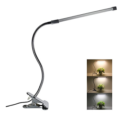 #ad Flexible LED Gooseneck Desk Lamp Dimmable Clip Light 8W Clip On Lamp Reading in $29.18