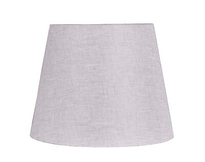 #ad NEWTall Gray Linen Fabric Drum Lamp Shade Modern Adult Use $20.97