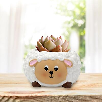 #ad Planter Pots Cartoon Ornament Animal Shaped Flower Container Bonsai Pot Small $13.71