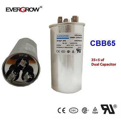#ad 355 uF MFD Motor Dual Run Capacitor for Carrier Goodman Air Conditioner UL CE $10.95