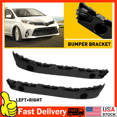 #ad #ad 1 Pair Front Bumper Retainer Brackets Left Right fit for 2011 2020 Toyota Sienna $19.99