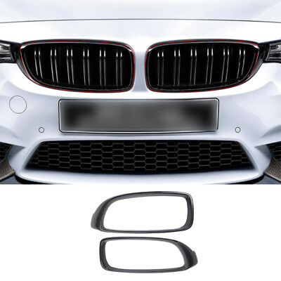 #ad For BMW M3 F80 M4 2015 2020 Dry Carbon Fiber Front Bumper Center Hood Grill Mesh $343.22