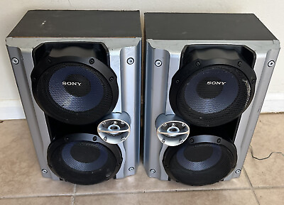 #ad Sony MHC GX450 3 Disc Changer Pair of Sony SS RG444 Left and Right Speakers Only $60.99