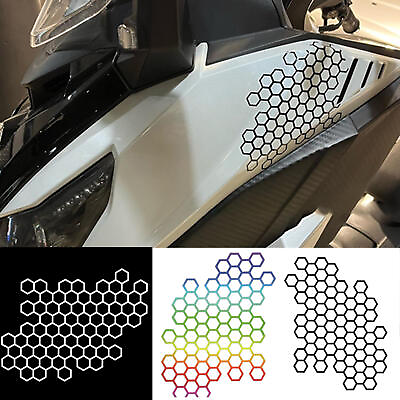 #ad Headlight Tint Film Honeycomb Type Tail Light Stickers Self Adhesive Decals $6.55