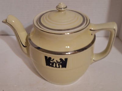 #ad Vtg Hall#x27;s Silhouette Superior Quality Kitchenware 1930#x27;s 2 Qt. Tea Pot USA Made $38.64