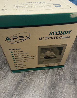 #ad Vintage TV VCR Brand New In Box Apex AT 1314DV 13quot; Retro Gaming Never Opened $500.00
