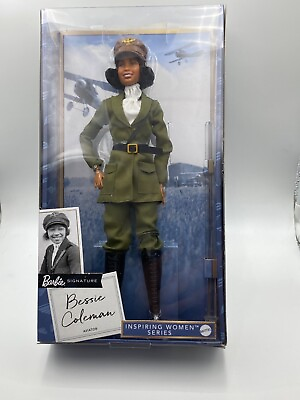 #ad Barbie BESSIE COLEMAN 12” Signature Aviator Doll Inspiring Women Series NEW $24.95
