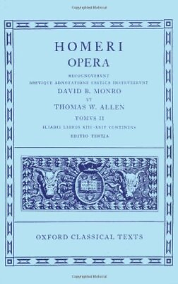 #ad ILIAD BOOKS 13 24 OXFORD CLASSICAL TEXTS: HOMERI OPERA Hardcover **Mint** $34.95