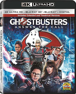 #ad New Ghostbusters 2016 4K 3D Blu ray Digital $15.50