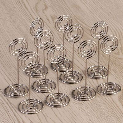 #ad 10pcs Swirl Table Number Photo Holder Stands for Weddings Party Gatherings I7K7 $8.75