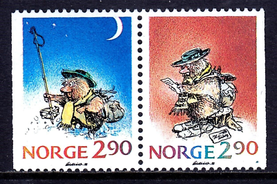 #ad 5635 Norway 1988 NK 1056 57 MNH Ludvig MI W21 SC #935 36. $1.03