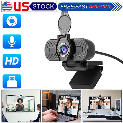 #ad Webcam 1080p Autofocus Web Camera with microphone usb FULL HD Webcam PC MAC PS4 $11.35