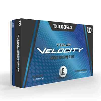 #ad Wilson 15 Pack White Golf Balls Tour Velocity Reduce Hook amp; Slice Long Distance $14.96