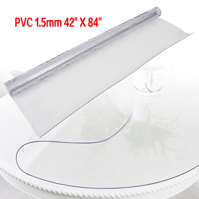 #ad Fitted Plastic Desk Cover Clear PVC Vinyl Table Protector 1.5mm Thick Waterproof $40.00