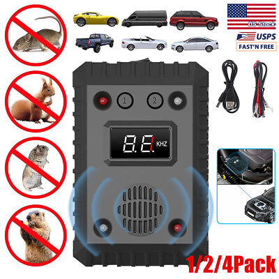 #ad Ultrasonic Mouse Repeller for Car Wire Engine Rat Rodent Deterrent Pest Control $58.55
