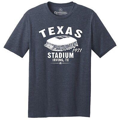 #ad Texas Stadium 1971 Football TRI BLEND Tee Shirt Dallas Cowboys $22.00