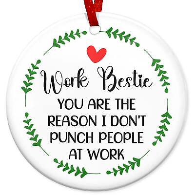 #ad Coworkers Gifts for Friend Women Christmas Ornaments Coworkers Christmas Bi $19.95