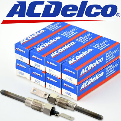 #ad Set of 8 ACDelco Glow Plug 60G for Diesel GMC and Chevrolet 82 02 12563554 $67.00