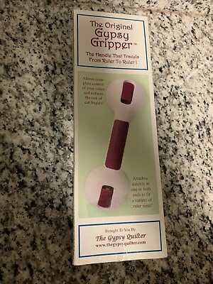#ad ORIGINAL GYPSY GRIPPER Dual Suction Cup Tool Grips Quilt Ruler Gentle Pressure $10.00