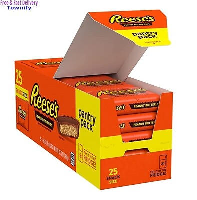 #ad #ad REESE#x27;S Milk Chocolate Peanut Butter Cups Snack Size Candy Gluten Free Indivi $15.99