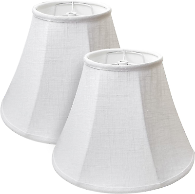#ad Double White Lamp Shade Set of 2 Large Barrel Lampshade for Floor Light $48.99