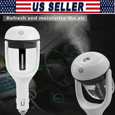 #ad Mini Car Air Humidifier Diffuser Essential Oil Ultrasonic Aroma Mist Purifier US $9.99