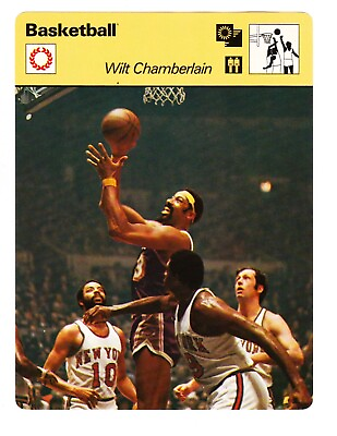 #ad 1977 Wilt Chamberlain Basketball Sportscaster Card #07 20 Japan NM $8.00