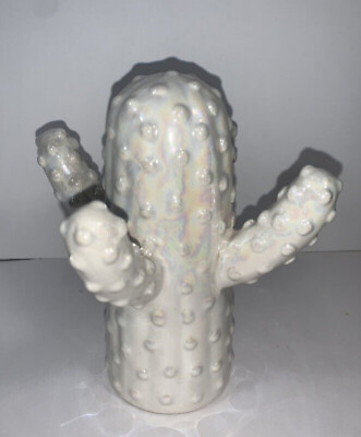 #ad Ceramic Pearl Cactus Decor Display $10.75