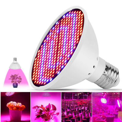 #ad 300 LED Lamp Full Spectrum Grow Light E27 For Indoor Seedling Flower Veg Growing $10.70
