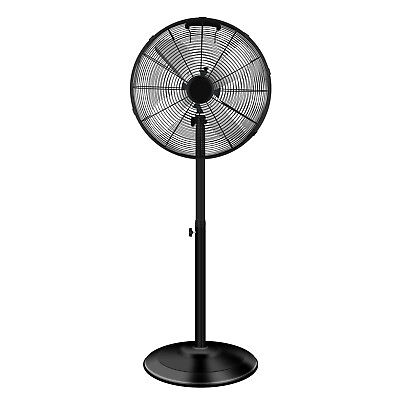 #ad 16 Inch Heavy Duty Metal Stand Fan Adjustable Heights 75° Ocillation 3 Speeds $73.99