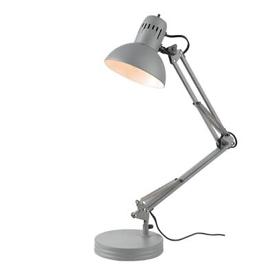 #ad Globe Electric Balanced Arm Desk Lamp Matte Gray Interchangeable Base 28 in. H $35.75