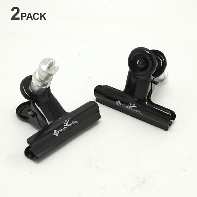 #ad 2 PCs Photography Photo Studio Background Clamp With Spigot For Studio Accessory $8.63