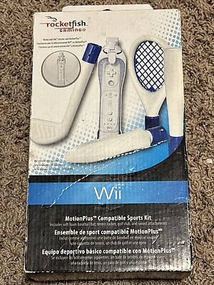 #ad Nintendo Gaming Wii MotionPlus Compatible Sports Kit by Rocketfish NEW $9.99