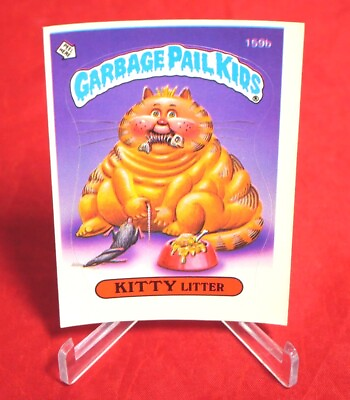 #ad GARBAGE PAIL KIDS Kitty Litter Series 4 159b Topps 1986 Sticker $3.99