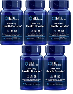 #ad Life Extension Once Daily Health Booster 5X60gels MK 7 Macuguard Lycopene Vit K2 $155.55