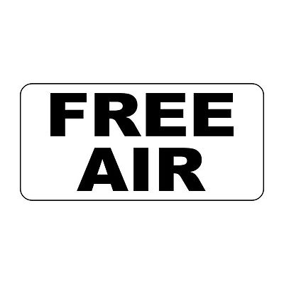 #ad Free Air Black Retro Vintage Style Metal Sign 8 In X 12 In With Holes $14.99