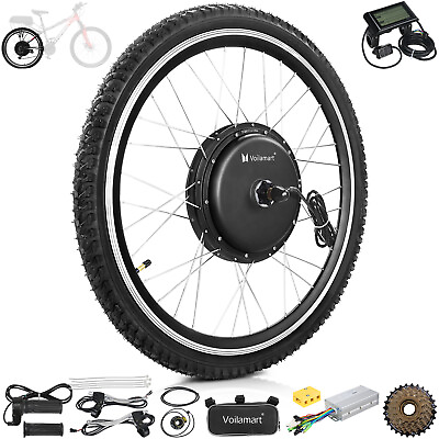 #ad Voilamart 26quot; LCD Rear Wheel Motor E bike Electric Bicycle Conversion Kit 1500W $259.99