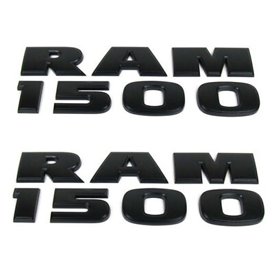 #ad #ad 2x OEM Black RAM1500 Emblem Side Badge 3D for RAM 1500 Genuine Matte A $45.00