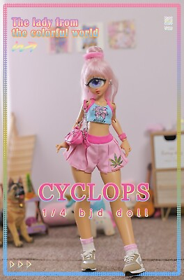 #ad 1 4 Resin BJD Ball Joint Doll Girl Women Gift Anime Figure Cyclops 16quot; Full Set $179.99