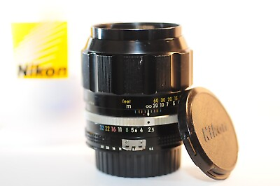 #ad Nikon Nikkor P 105mm F 2.5 AI PRIME PORTRAIT lens for FA FM2n F3 HP FE FG F2A $138.85
