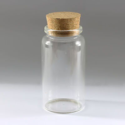 #ad Wishing bottles Clear 5 30 pieces Cork bottle Glass bottles 47x90mm Jars 100ml $147.94
