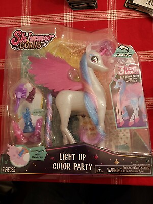 #ad SHIMMER CORN LIGHT UP PARTY COLOR UNICORN $14.99