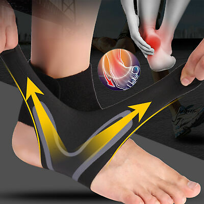 #ad Ankle Support Foot Brace Sleeves Medical Compression Elastic Bandage Straps $8.98