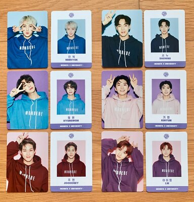 #ad MONSTA X MONBEBE 5th Official Goods Photocard Student Card Set Select Member $27.90