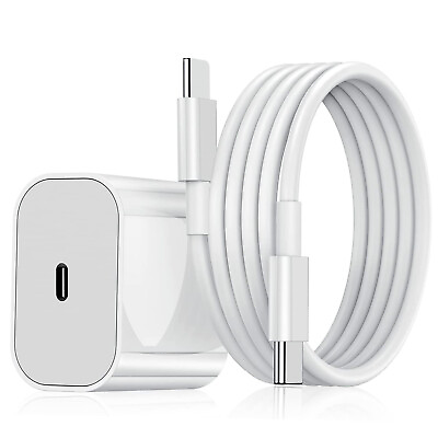#ad For Apple iPhone Charger 20W PD USB C Type Fast Charging Cable iPhone 15 14 13 $5.79