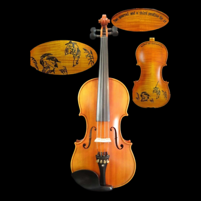 #ad Strad style SONG Brand master carving back 4 4 violin powerful sound #11006 $459.00