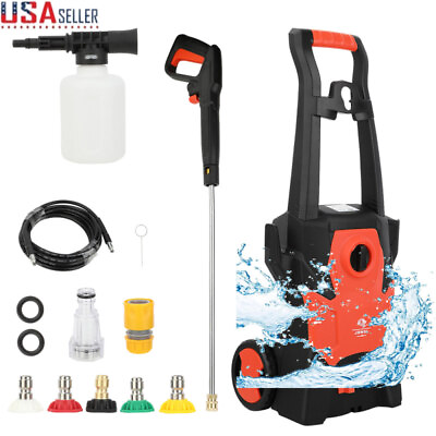 #ad 1740PSI 120BAR Electric Pressure Washer Power Washer 1600W High Pressure Cleaner $99.84