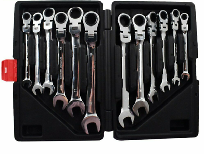 #ad 12pc 8 19mm Metric Flexible Head Ratcheting Wrench Combination Spanner Tool Set $156.03